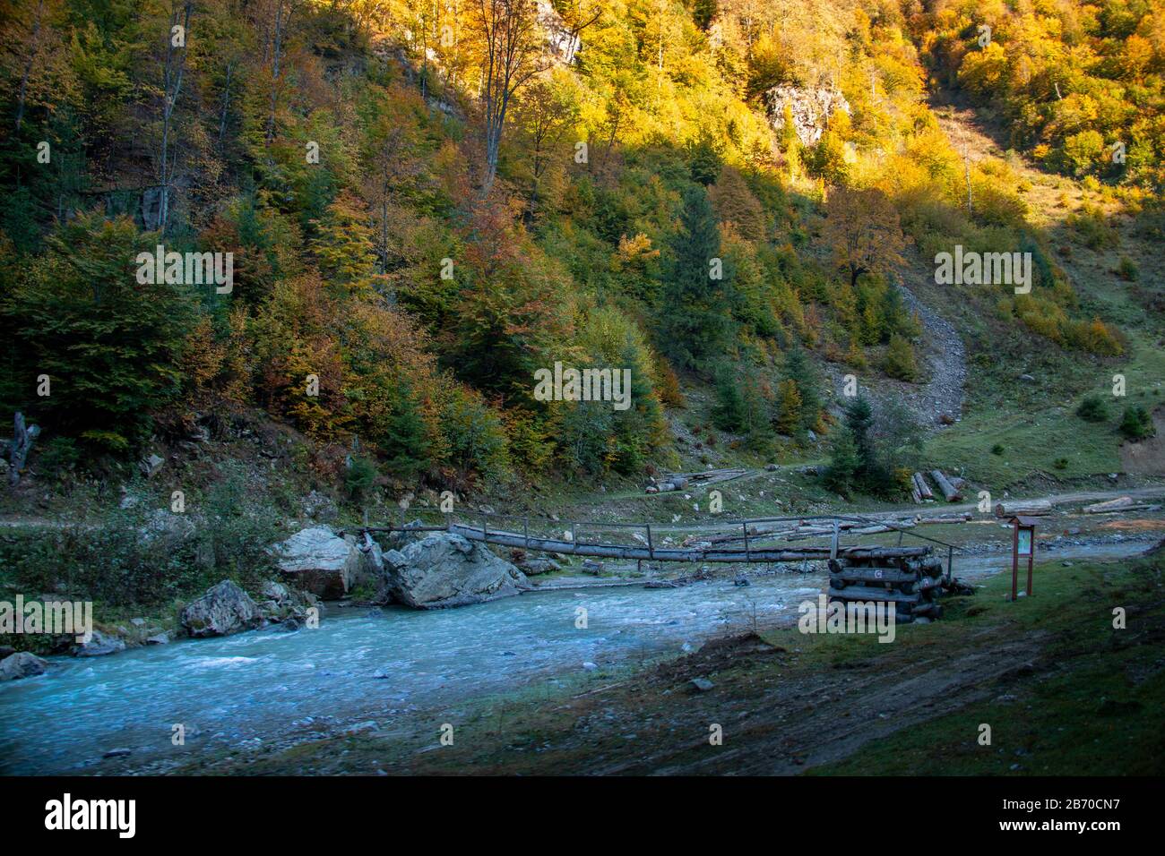 Viseu de Sus comme point de départ et parcourt environ 60 km jusqu'à la frontière avec l'Ukraine traversant les Maramures. Roumanie, Europe Banque D'Images