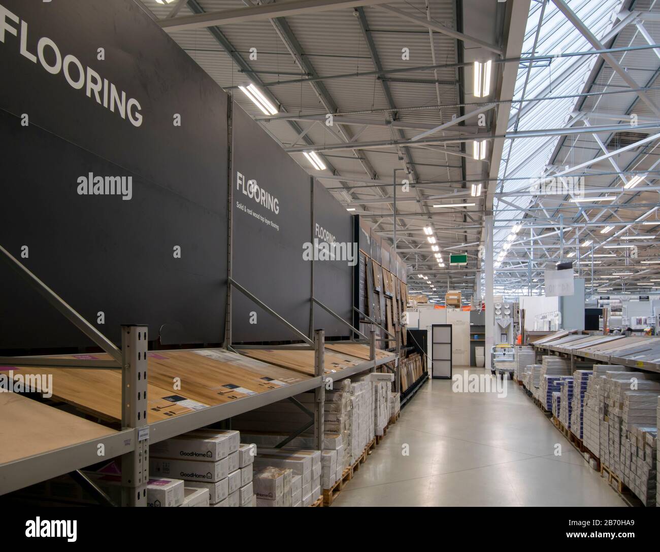 allées de magasin de bricolage Banque D'Images