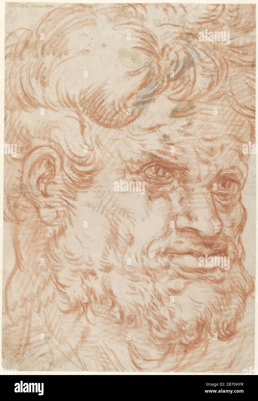 Kop van een saterachtige man met weelderige haar- en baardgroei, demi naar rechts Chef d'un homme de type satyr avec des cheveux et une barbe luxuriants, moitié au bon type d'objet: Dessin Numéro d'objet: RP-T 1953-18 Fabricant : artiste: Anonyme Date: 1550 - 1600 Caractéristiques physiques: Rouge craie matériau: Craie en papier Dimensions : H 357 mm × l 245 mm Banque D'Images Kop van een saterachtige man met weelderige haar- en baardgroei, demi naar rechts Chef d'un homme de type satyr avec des cheveux et une barbe luxuriants, moitié au bon type d'objet: Dessin Numéro d'objet: RP-T 1953-18 Fabricant : artiste: Anonyme Date: 1550 - 1600 Caractéristiques physiques: Rouge craie matériau: Craie en papier Dimensions : H 357 mm × l 245 mm Banque D'Images