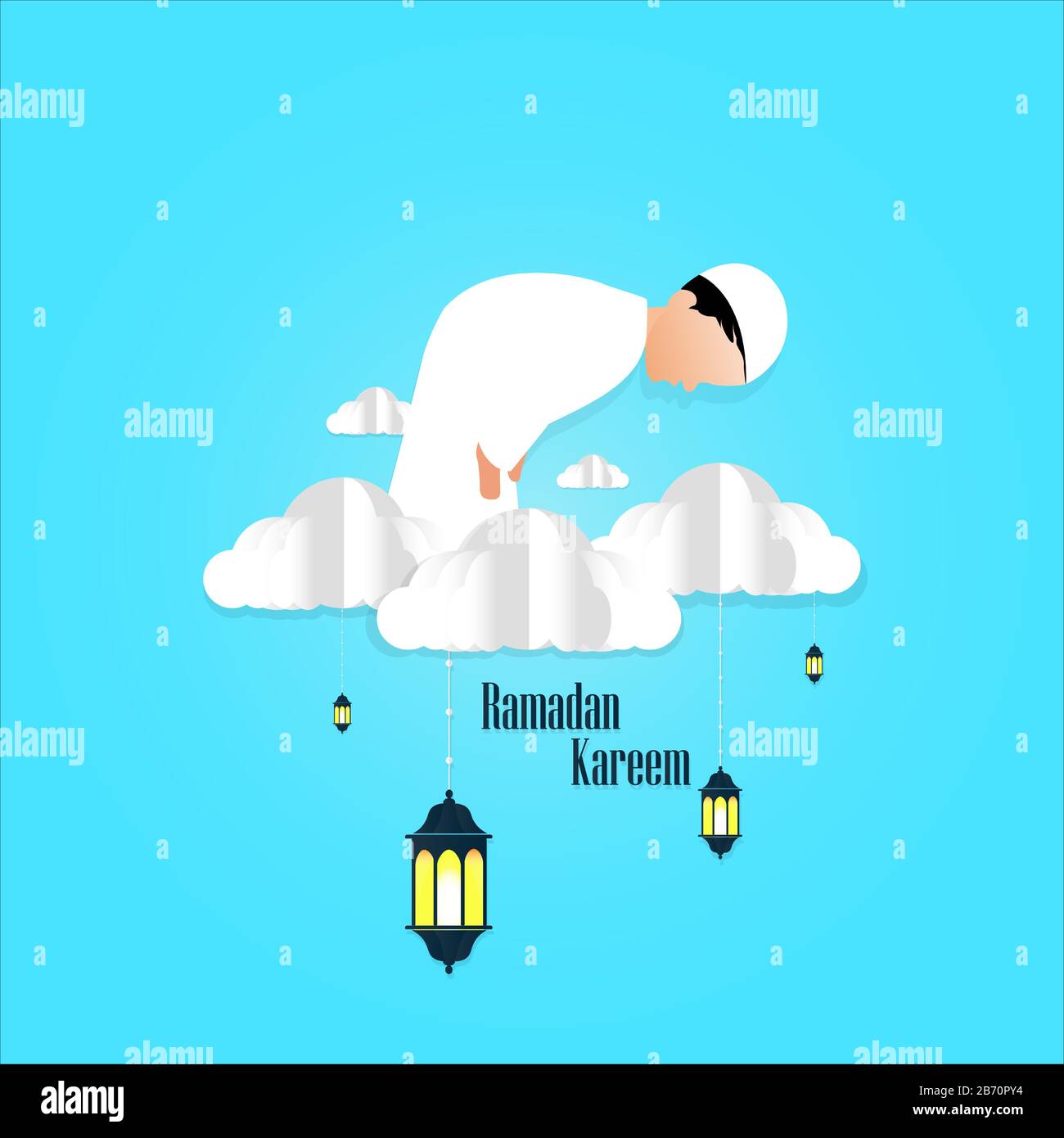 superbes motifs carte de vœux ramadan kareem Illustration de Vecteur