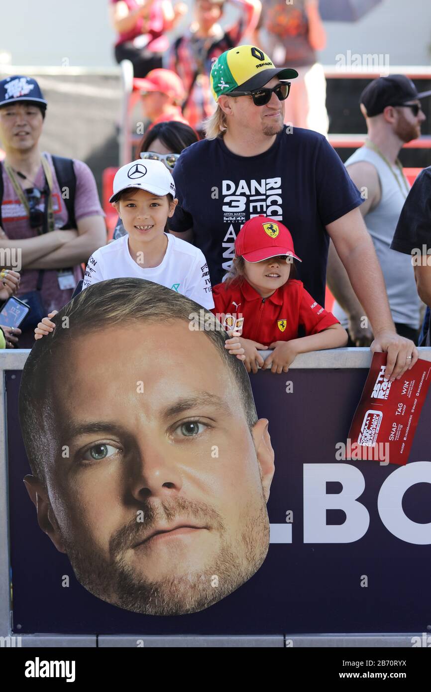 12 mars 2020: Melbourne, AUSTRALIE - 12 MARS 2020: Fans avant le Grand Prix australien de Formule 1 2020 (Credit image: © Chris Putnam/ZUMA Wire) Banque D'Images