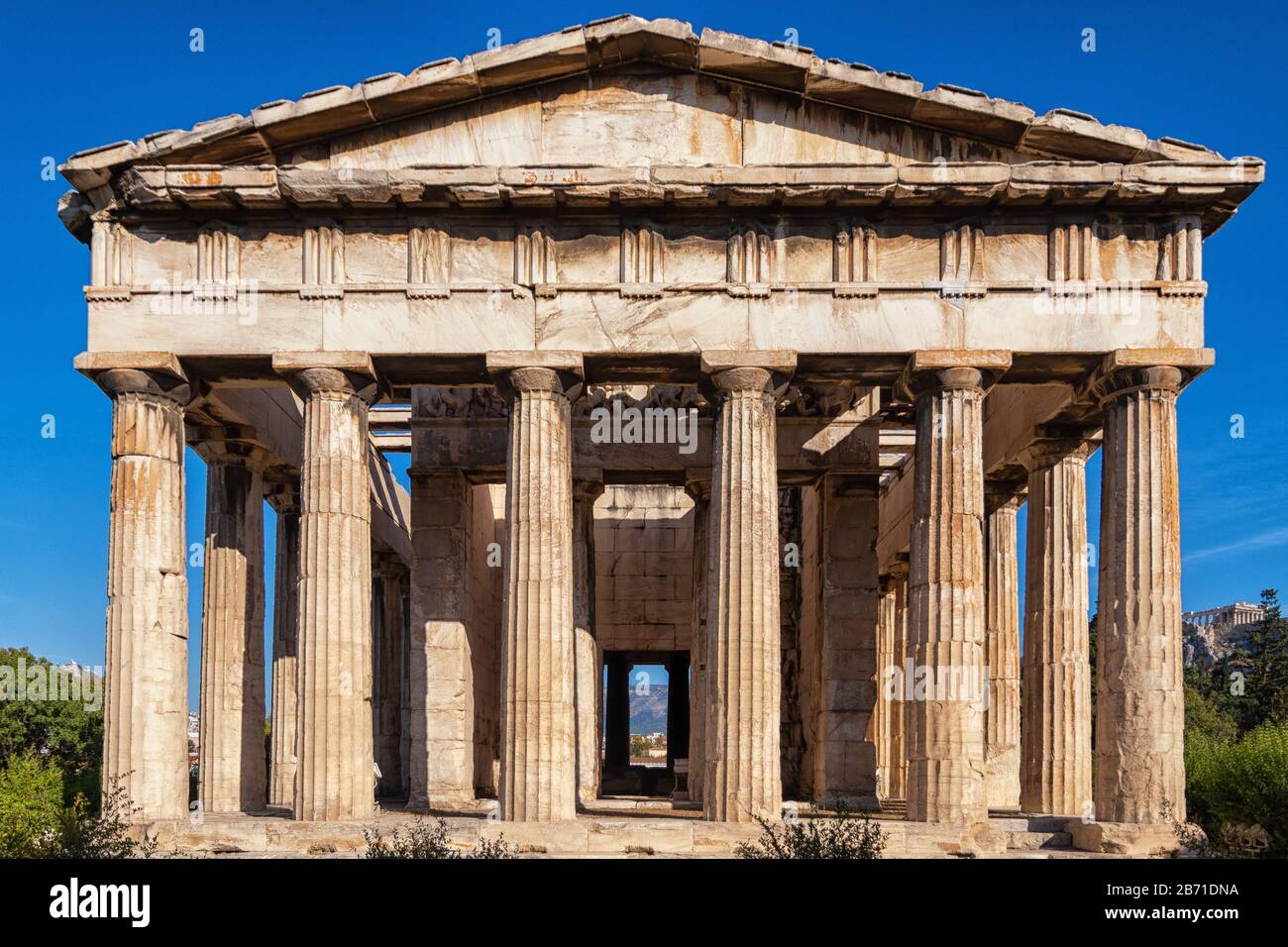 Le Temple d'Hephaestus à Athènes Banque D'Images