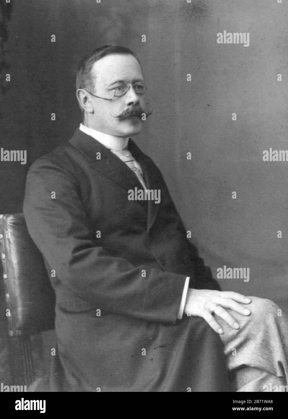 Hans Christian Gram, Hans Christian Joachim Gram (1853 – 1938) Bactériologiste Danois Banque D'Images