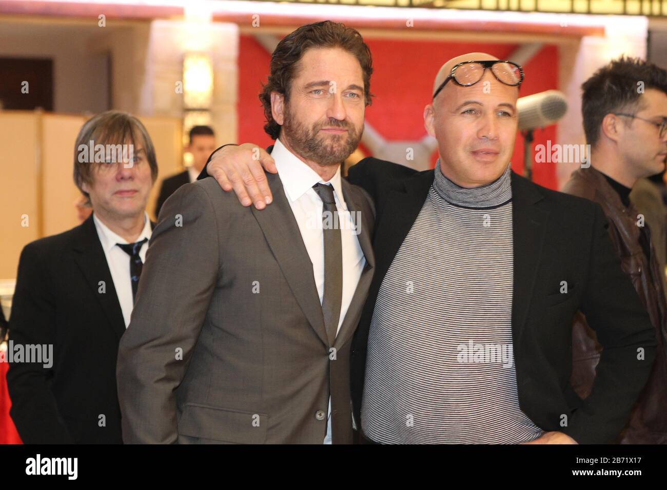 Zaen Butler 12 mars 2020, Sparta, Grèce: L'acteur GERARD BUTLER avec l'acteur BILLY ...