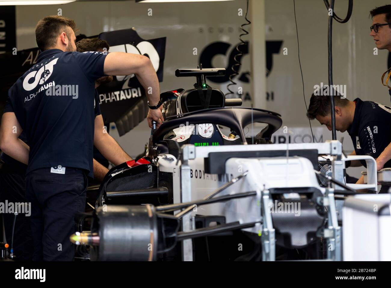 Melbourne, Australie . 13 mars 2020. Formule 1, Grand Prix Australien, Practice Day; Alpha Tauri Empaquant Leur Crédit Voiture: Action Plus Sports Images/Alay Live News Banque D'Images