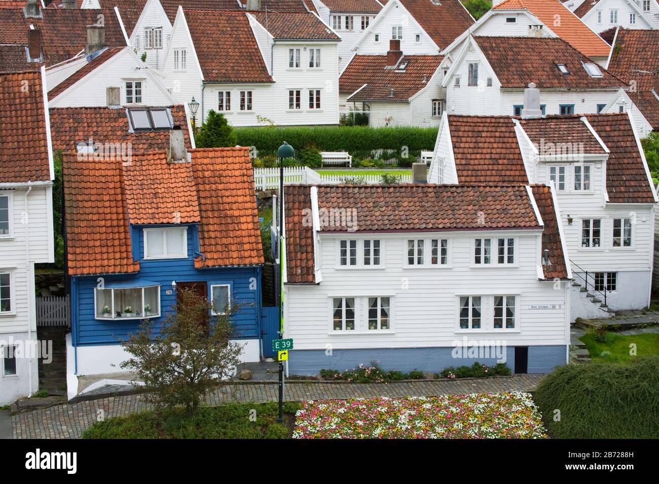 Gamble (Ancien) Stavanger, Stavanger City, Ragoland District, Norvège, Scandinavie Banque D'Images