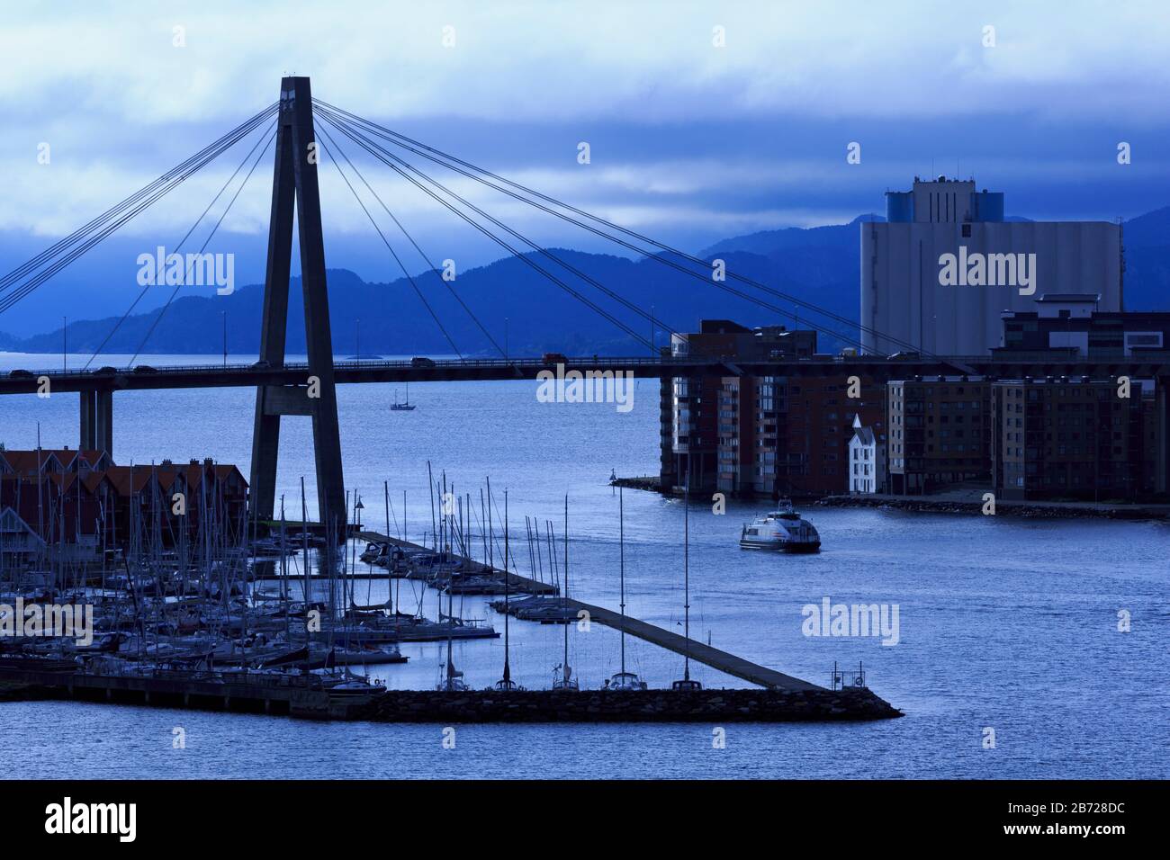 Pont-ville de Stavanger, Norvège, du comté de Ragoland Banque D'Images
