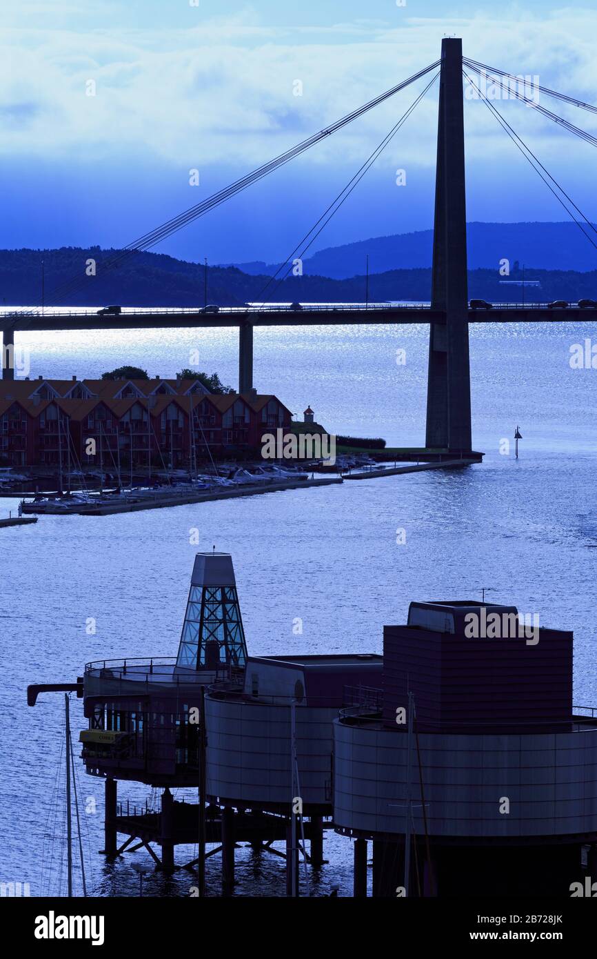 Pont-ville de Stavanger, Norvège, du comté de Ragoland Banque D'Images