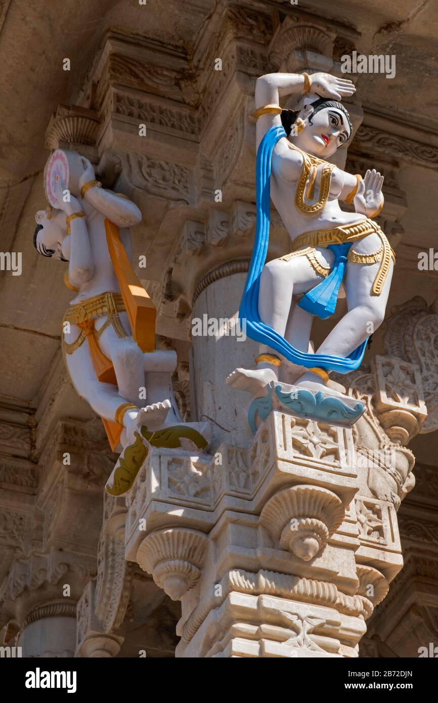 Temple Hindou Ahmedabad Gujarat Inde Banque D'Images