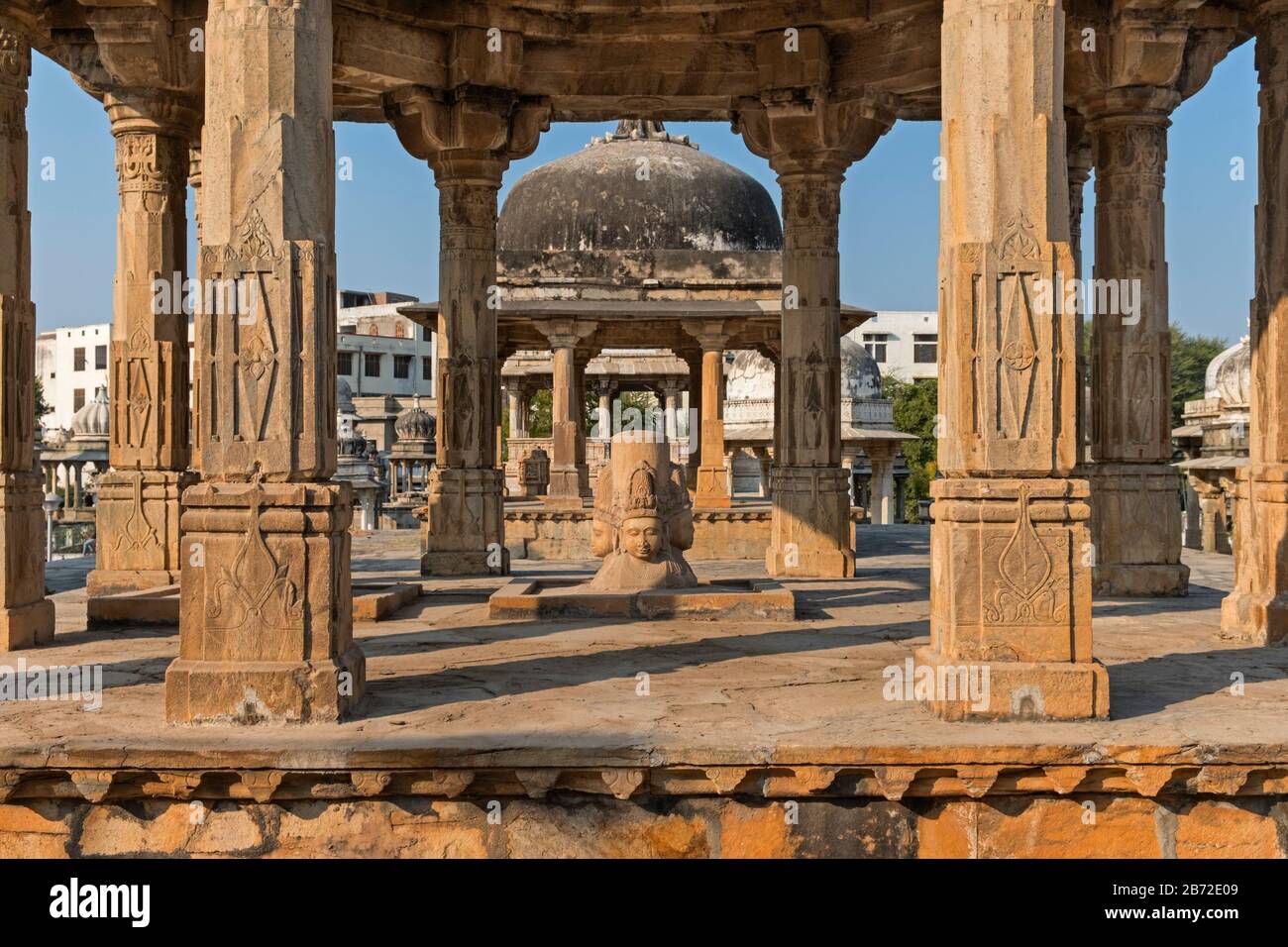 Les cénographes royaux d'Ahar Udaipur Rajasthan Inde Banque D'Images