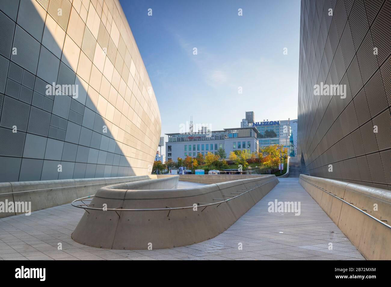 Conception Dongdaemun Plaza, Séoul, Corée du Sud Banque D'Images