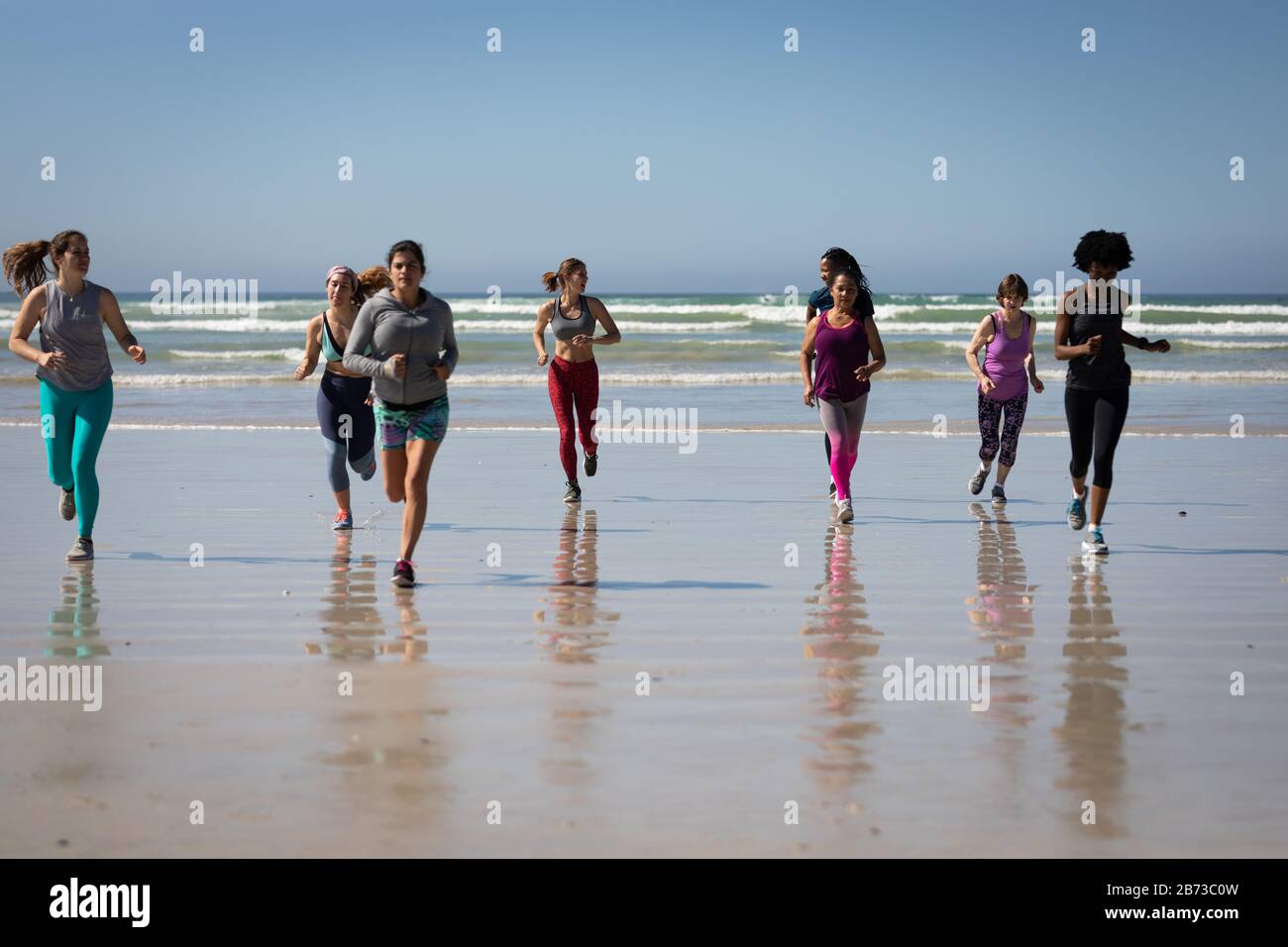 Vue sur la plage Banque D'Images