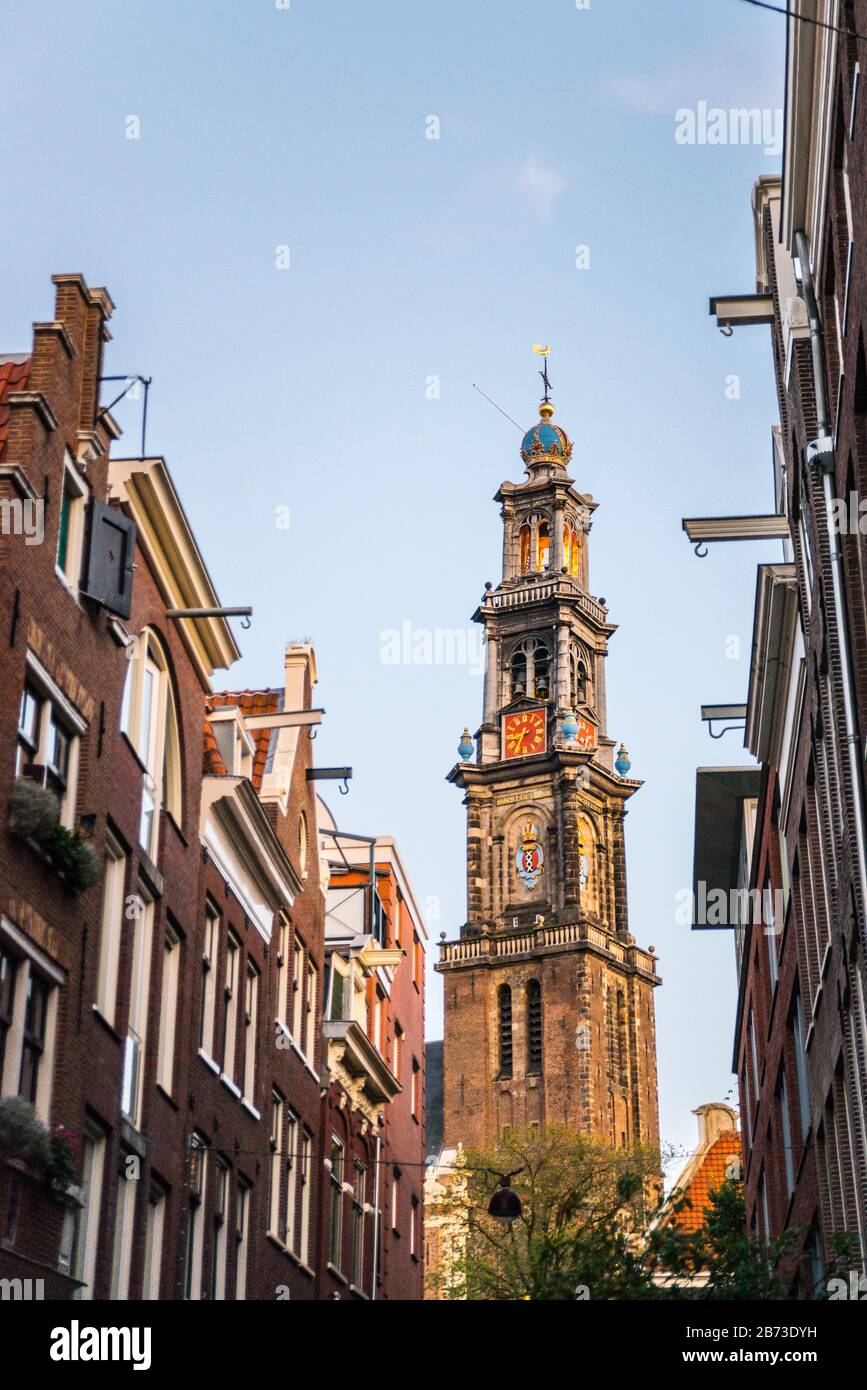 Eglise Westerkerk, Amsterdam Banque D'Images