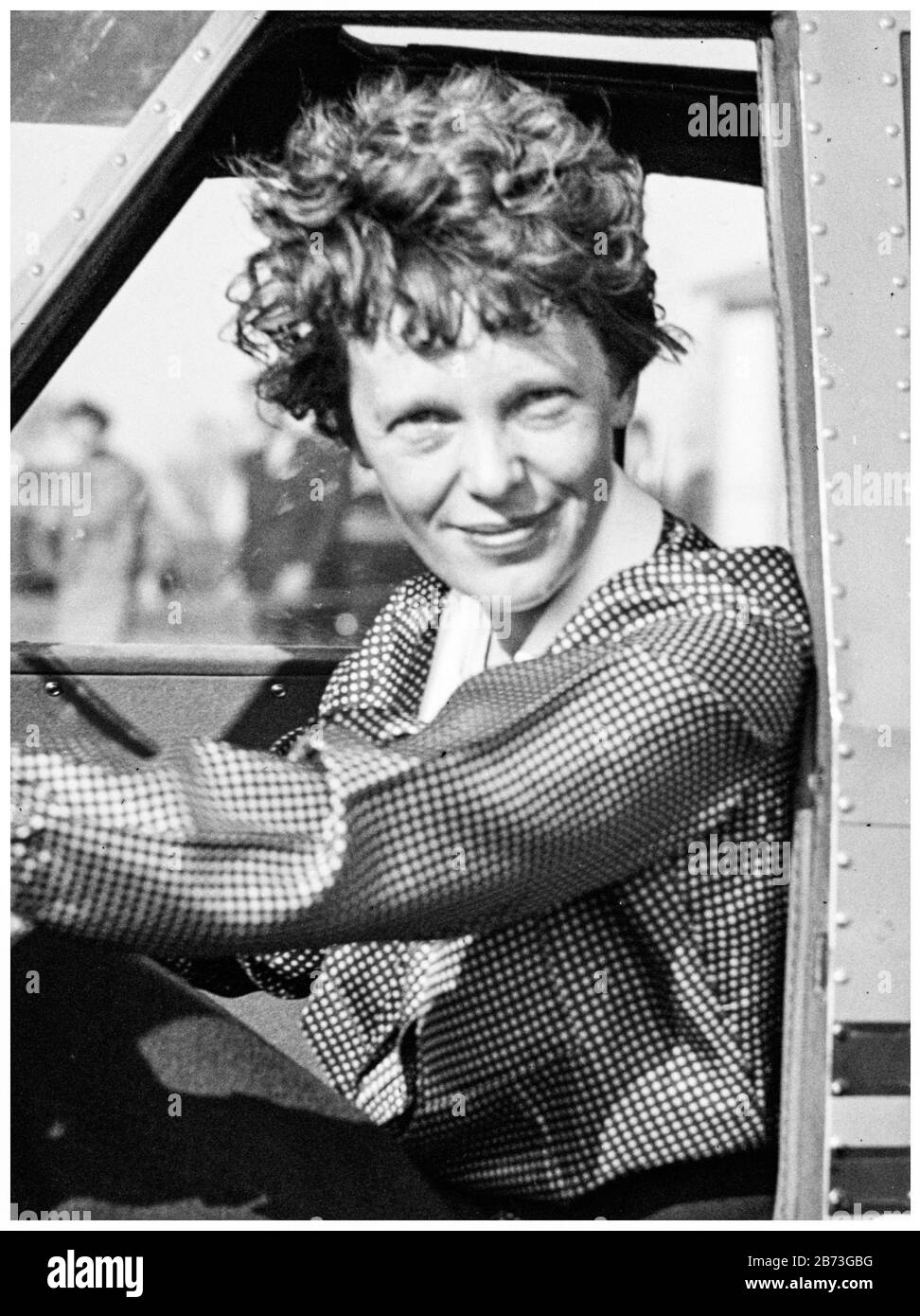 Amelia Earhart (1897-vers le 2 juillet 1937),photo portrait, 1936 Banque D'Images