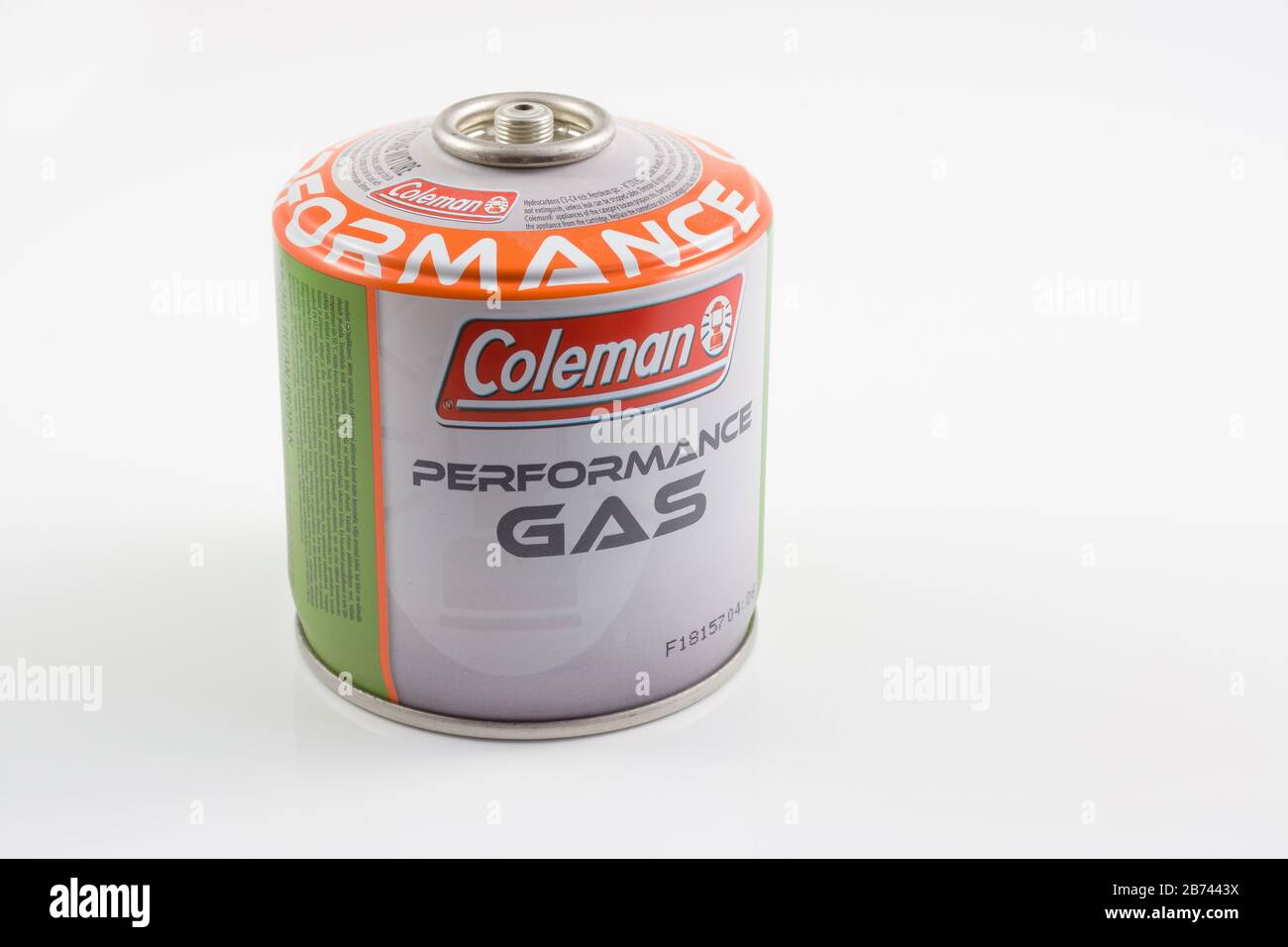 Canister à gaz Coleman Performance utilisé comme combustible pour les  poêles de camping et les brûleurs portables produits par la société Coleman  Company Inc de Chicago USA Photo Stock - Alamy