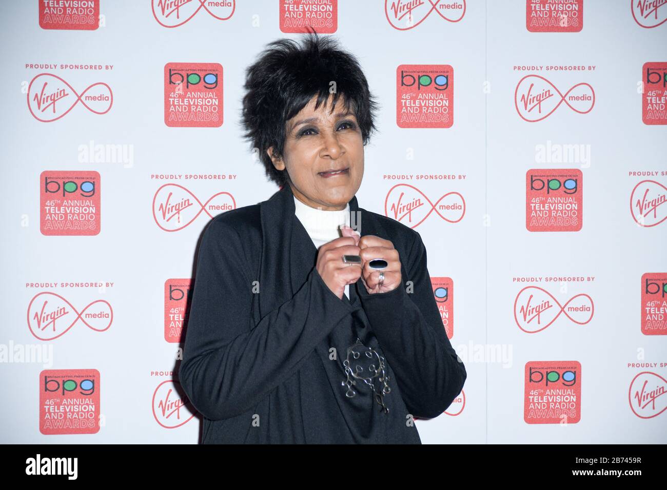 Londres, Royaume-Uni. 13 mars 2020. Moira Stuart arrivers au Broadcasting Press Guild TV & radio Awards, au Banking Hall, le 13 mars 2020, Londres, Royaume-Uni crédit: Picture Capital/Alay Live News Banque D'Images