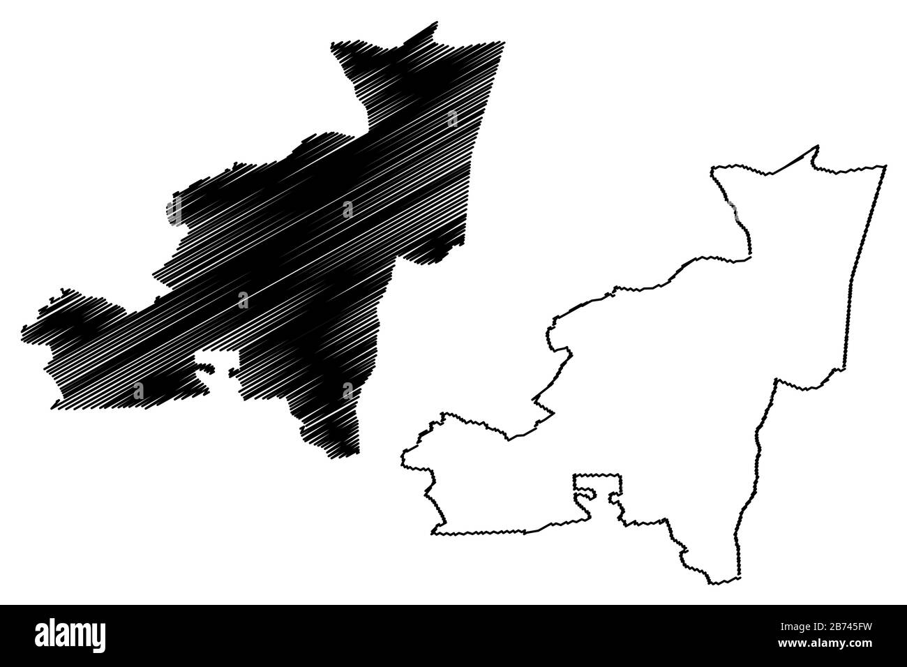 Municipalité de Baltinava (République de Lettonie, divisions administratives de Lettonie, municipalités et leurs unités territoriales) illustration vectorielle de carte, s Illustration de Vecteur
