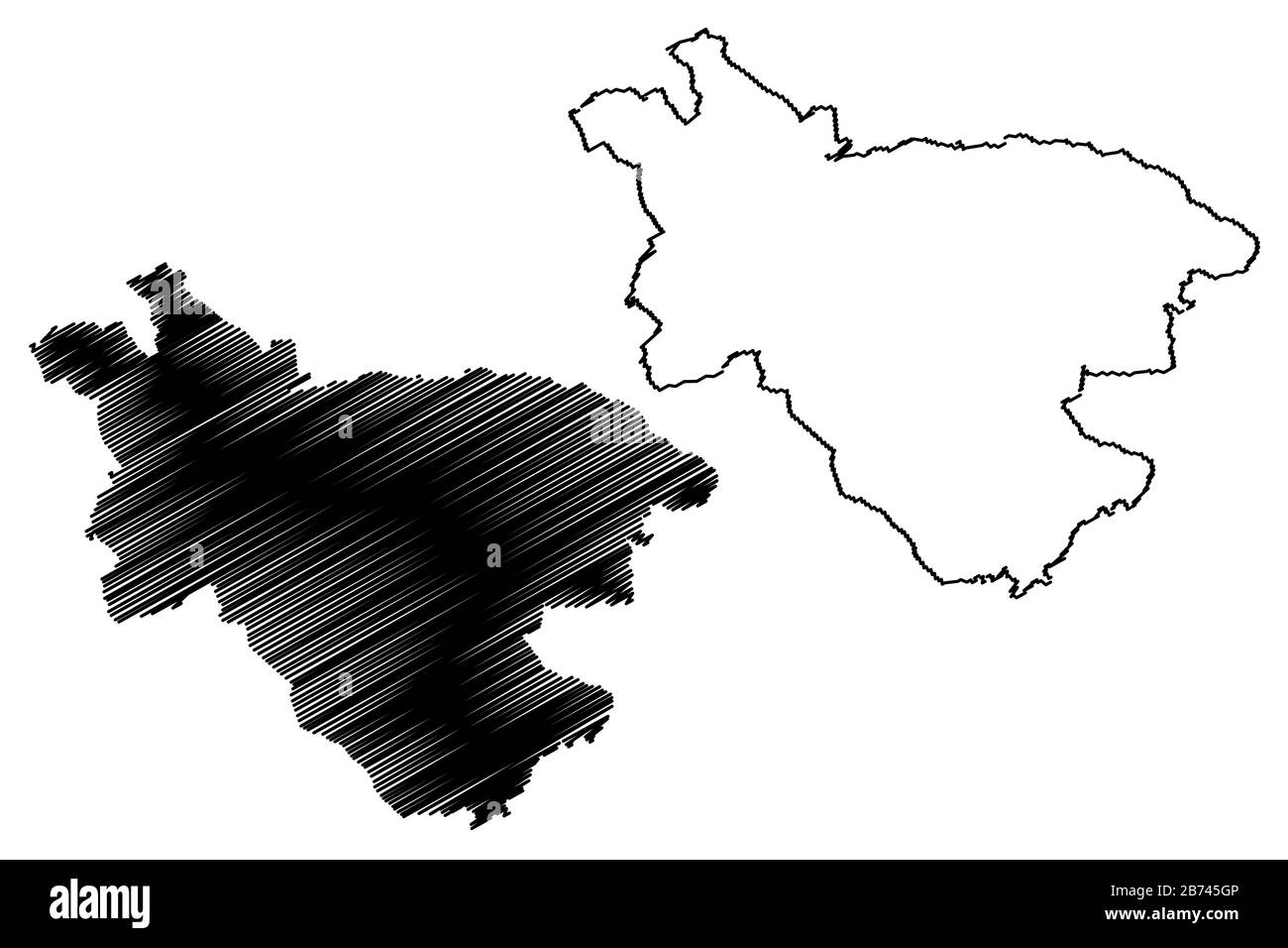 Illustration vectorielle de la carte de la municipalité de Burtnieki (République de Lettonie, divisions administratives de Lettonie, municipalités et leurs unités territoriales) Illustration de Vecteur