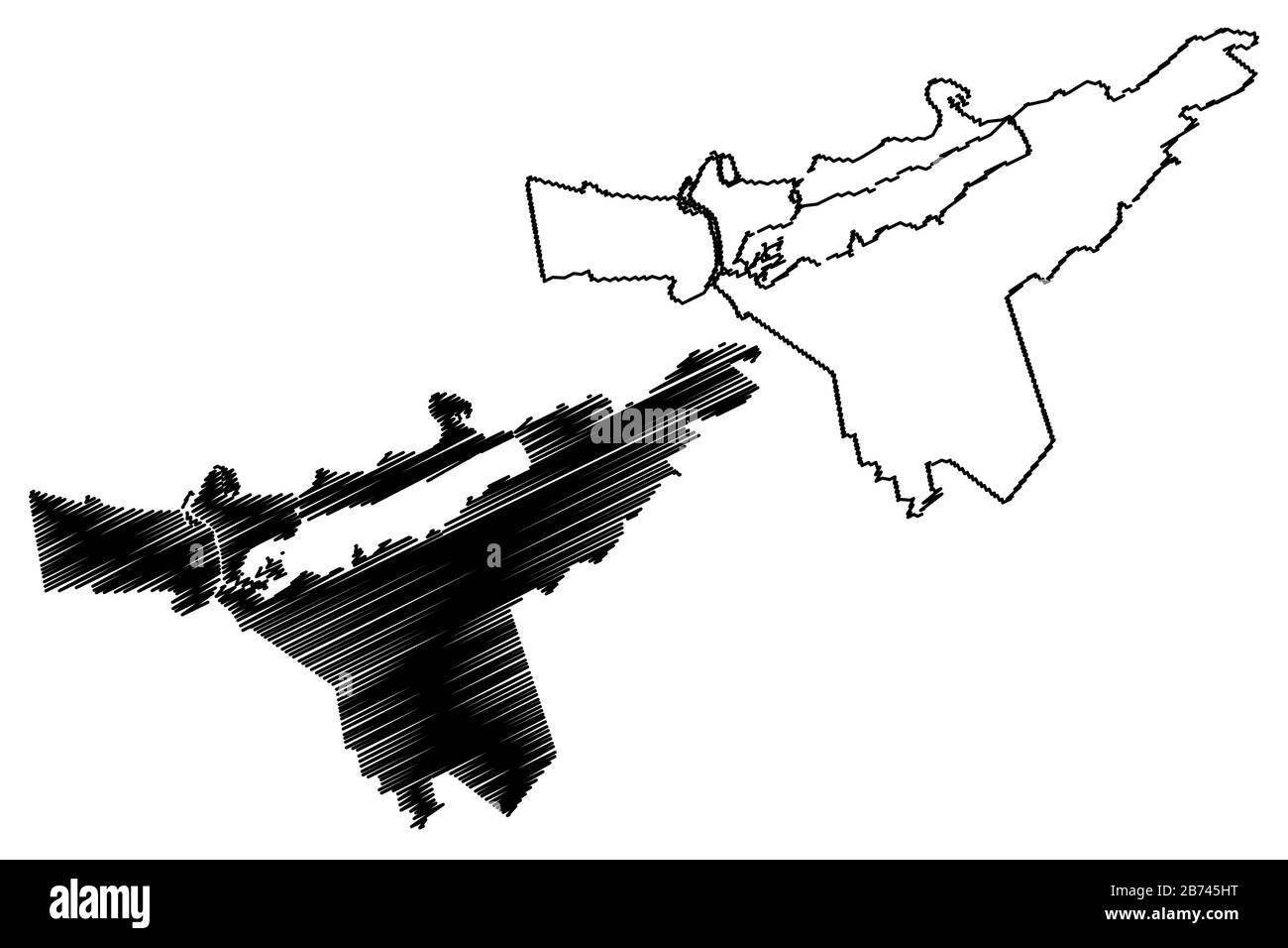 Babite Municipalities (République de Lettonie, divisions administratives de Lettonie, municipalités et leurs unités territoriales) illustration vectorielle de carte, scri Illustration de Vecteur