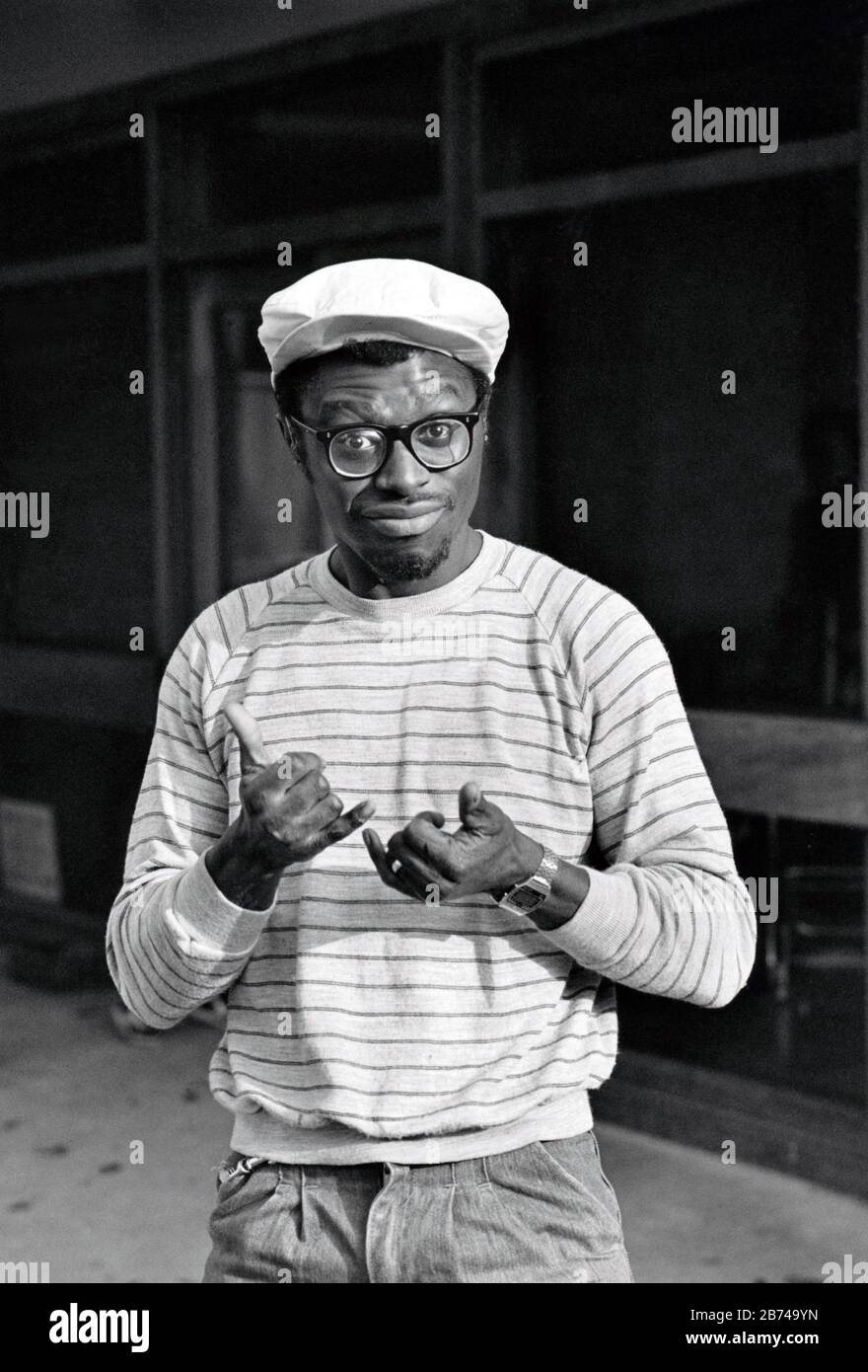 Signature à City Hospital, Nottingham Royaume-Uni 1985 Banque D'Images