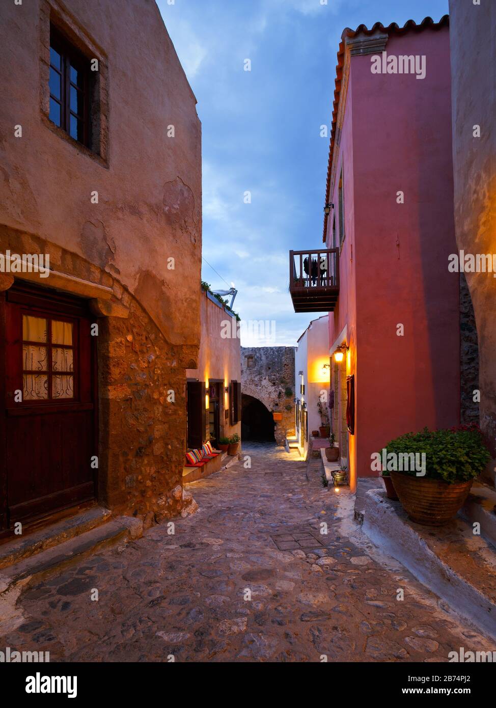 Monemvasia village de Péloponnèse, Grèce Banque D'Images