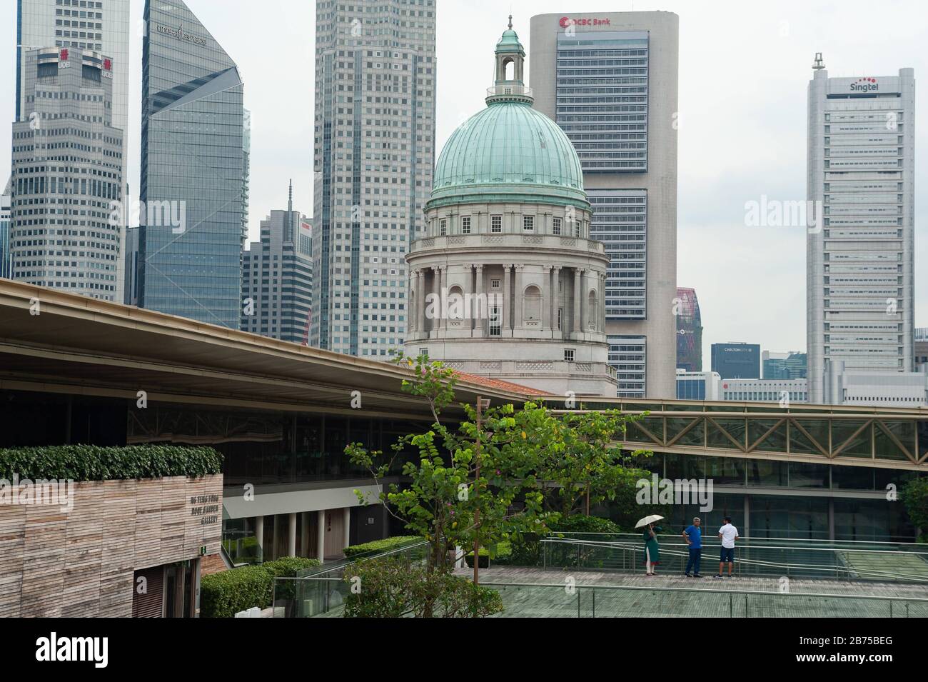 20.12.2018, Singapour, République de Singapour, Asie - vue depuis la ...