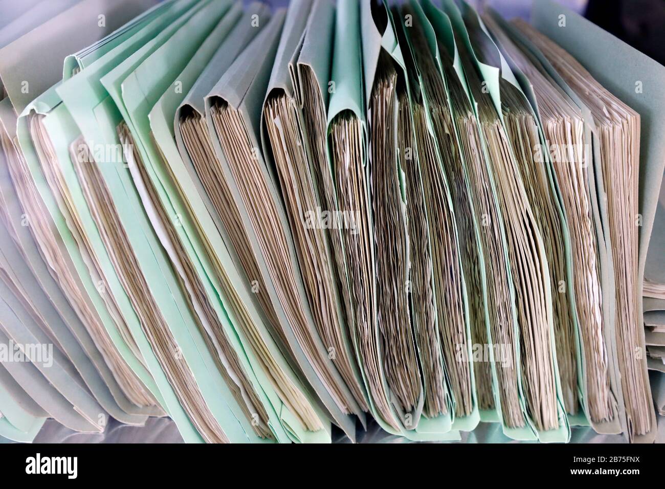 Dossiers de la Stasi dans le bureau de "le Commissaire fédéral aux documents du Service de sécurité de l'Etat de l'ancienne République démocratique allemande, BStU". [traduction automatique] Banque D'Images