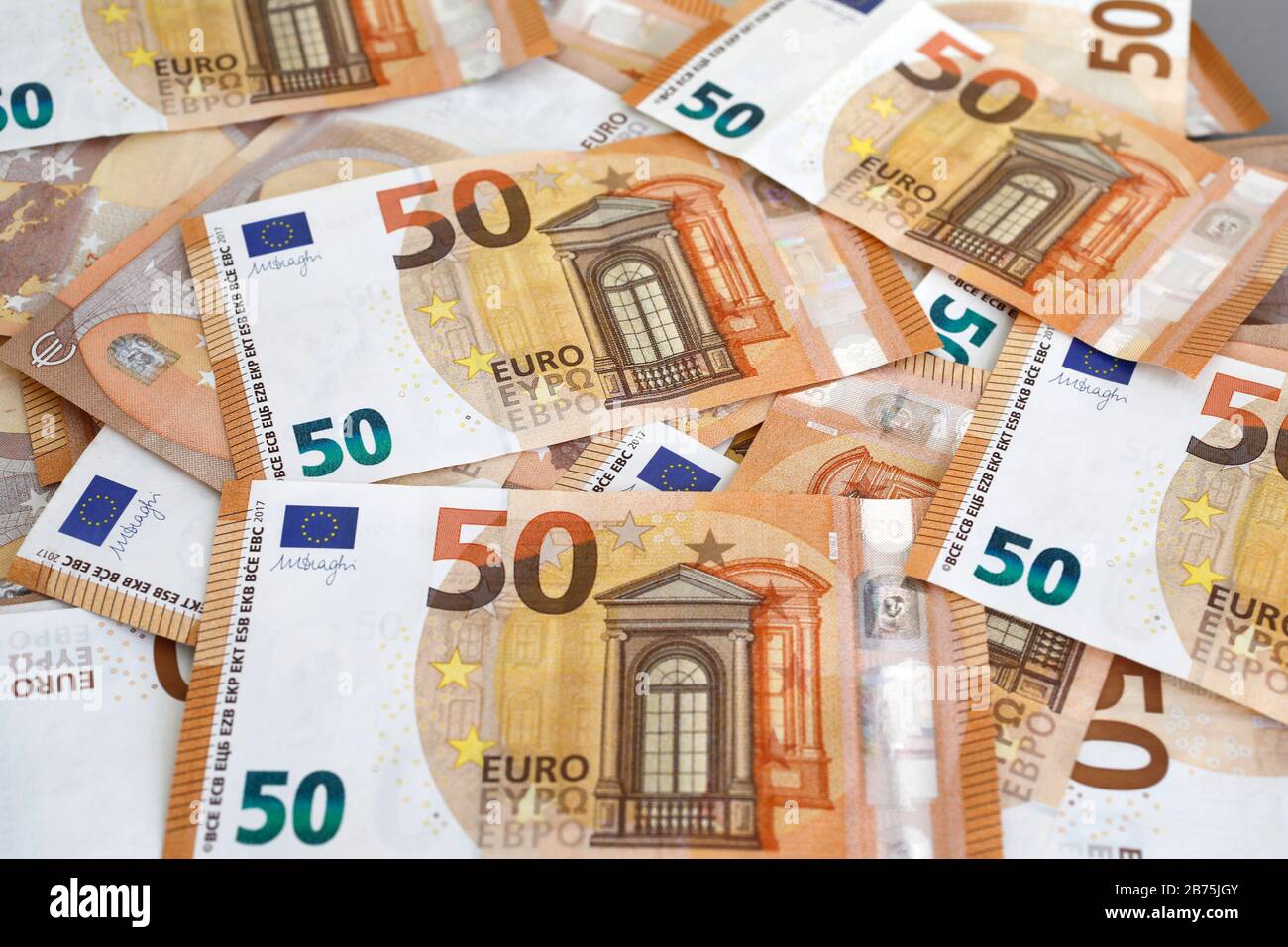 50 euro notes, le 05.02.2018. [traduction automatique] Banque D'Images