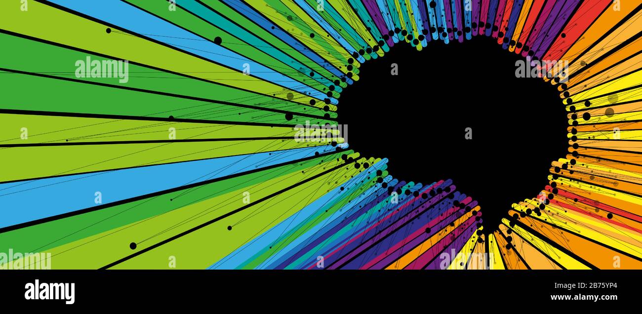 Cerveau humain abstrait. Intelligence artificielle nouvelle technologie. Science contexte futuriste Illustration de Vecteur