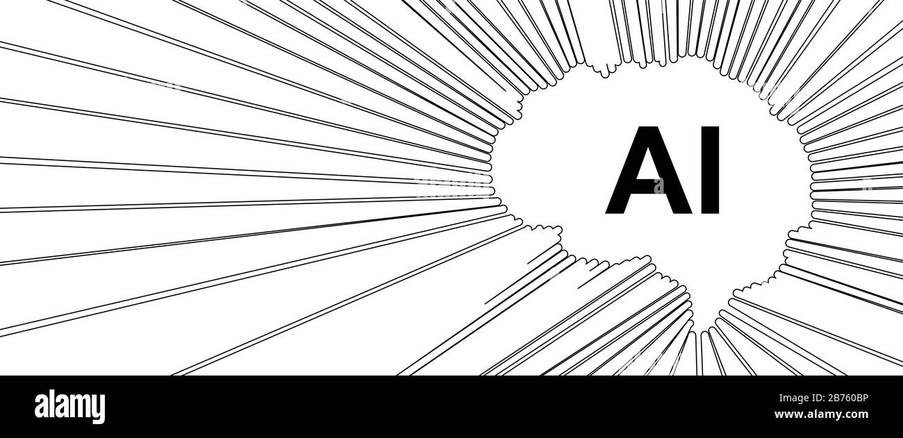 Cerveau humain abstrait. Intelligence artificielle nouvelle technologie. Science contexte futuriste Illustration de Vecteur