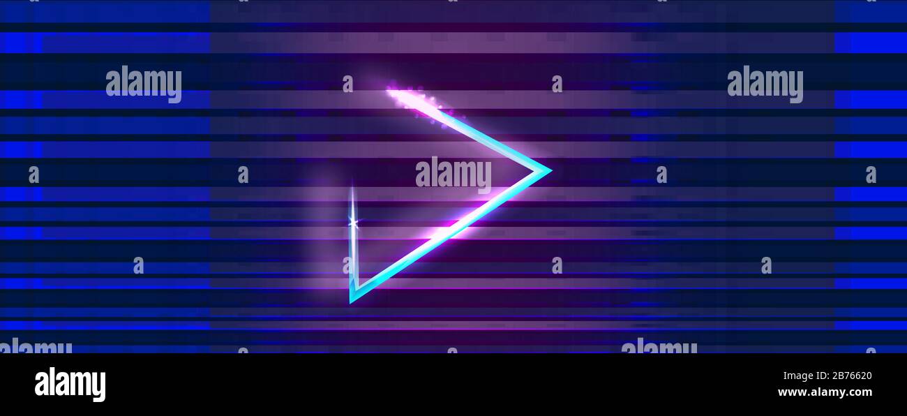 Bannière à large ouverture avec icône de lecture triangulaire avec système de sorcellerie. Conceptions pour bannières Illustration de Vecteur Bannière à large ouverture avec icône de lecture triangulaire avec système de sorcellerie. Conceptions pour bannières Illustration de Vecteur