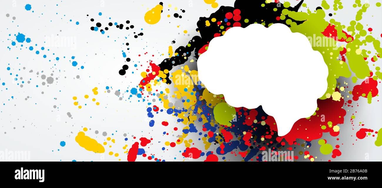 Cerveau humain abstrait. Intelligence artificielle nouvelle technologie. Science contexte futuriste Illustration de Vecteur