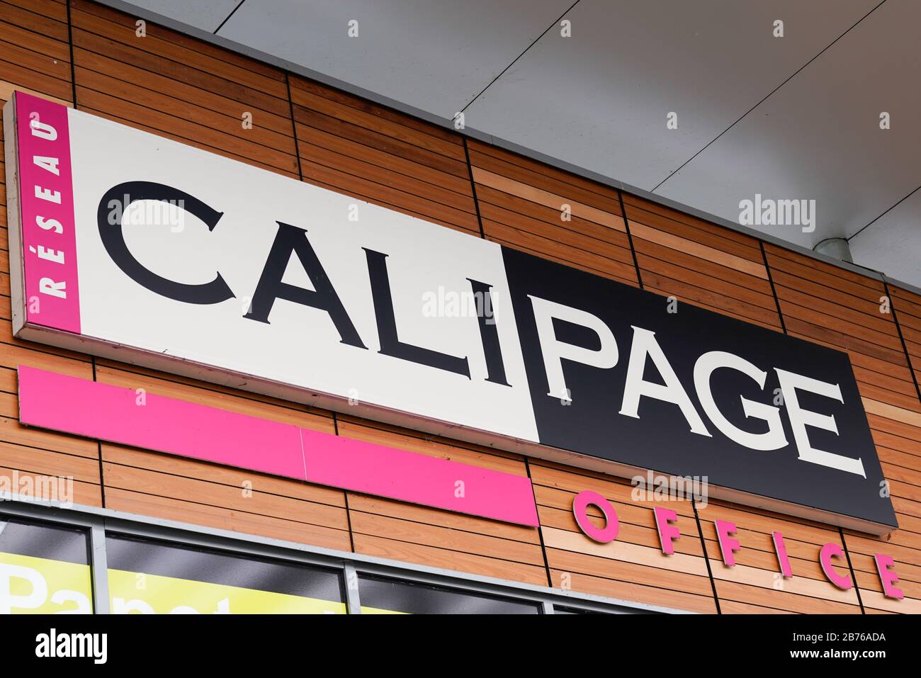 Bordeaux , Aquitaine / France - 02 21 2020 : logo Calipage shop panneau de signalisation pour fournitures de bureau Banque D'Images