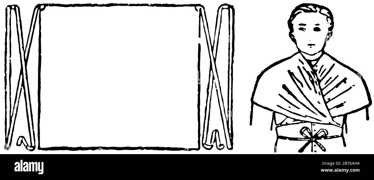 Garçon avec Amice de façon plus contemporaine, dessin vintage ou gravure d'illustration. Illustration de Vecteur