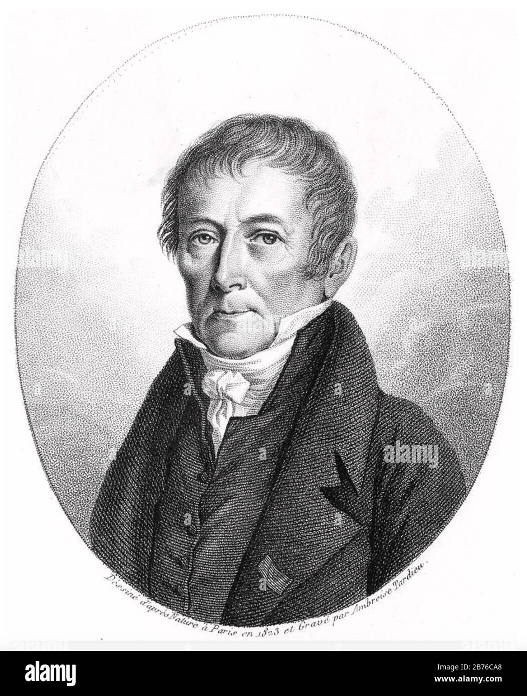 LOUIS CARBONNIERES (1755-1827) politicien, géologue et botaniste français Banque D'Images