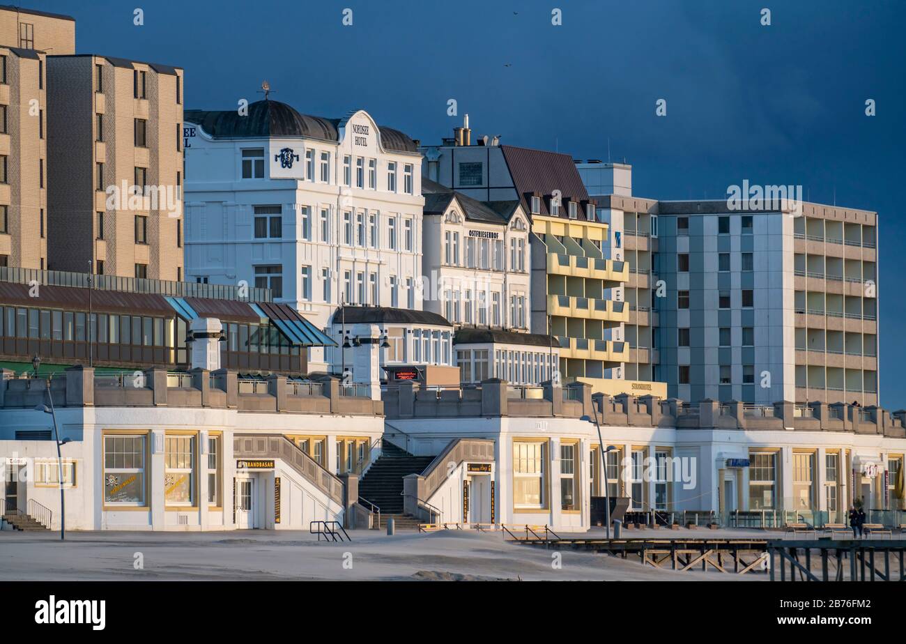 Photo aérienne de l'île de Juist, en Frise orientale, Basse-Saxe