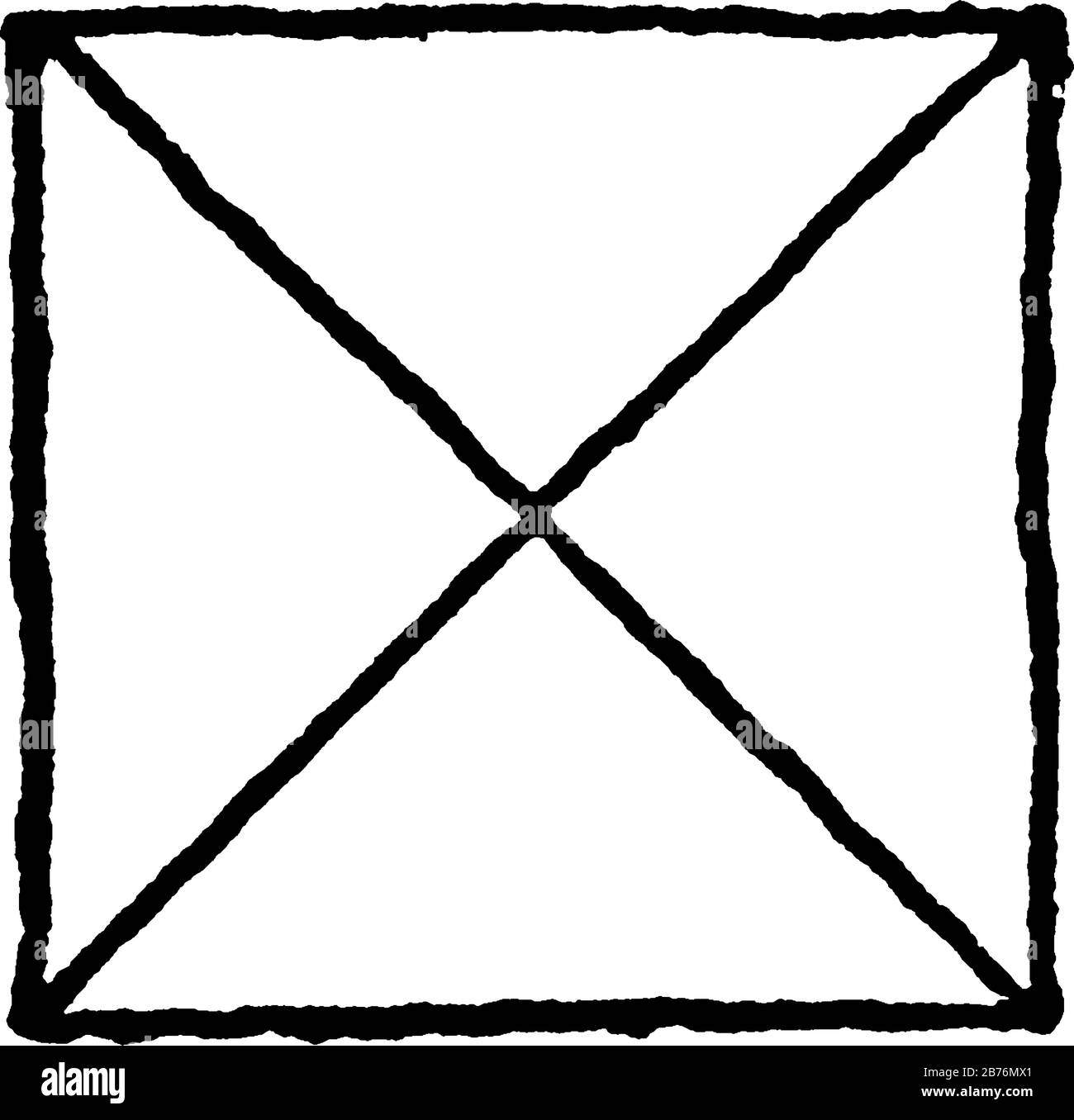 Solomon's Seal Construit sur le triangle à angle droit, c'est comme un signe de David, dessin ou gravure de ligne vintage. Illustration de Vecteur