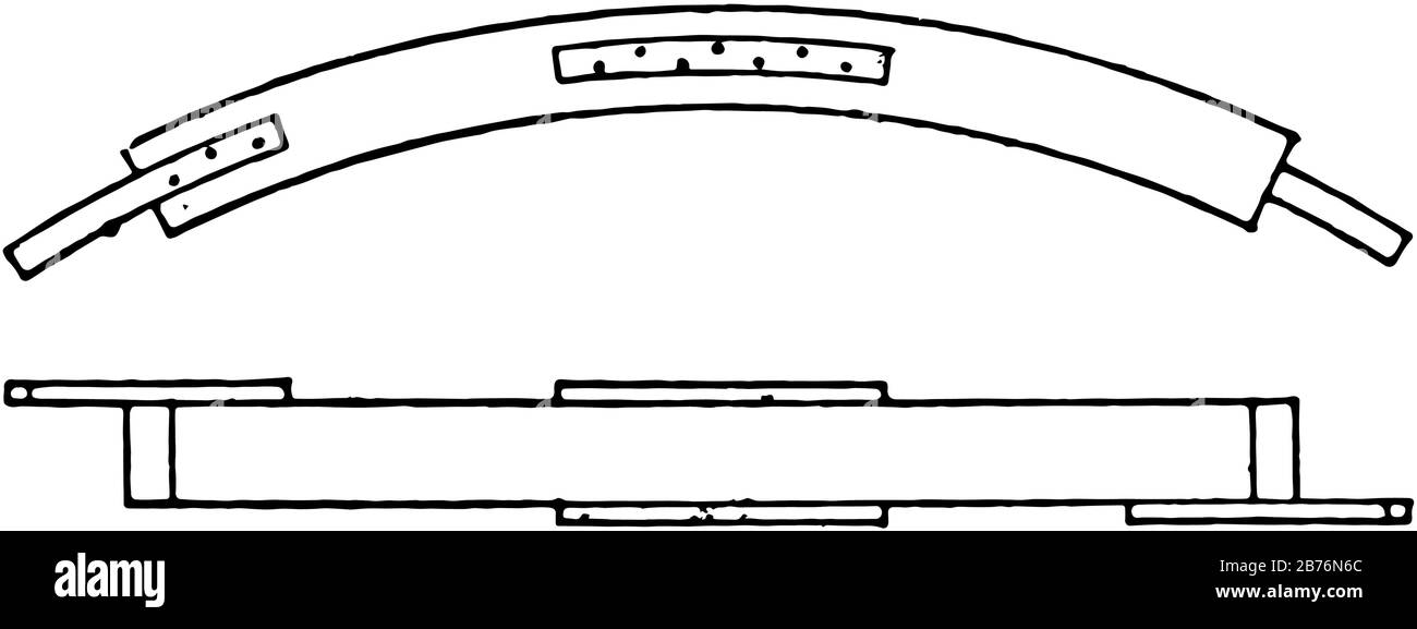 Cette illustration représente le lit de bébé minier, le dessin de lignes anciennes ou l'illustration de gravure. Illustration de Vecteur