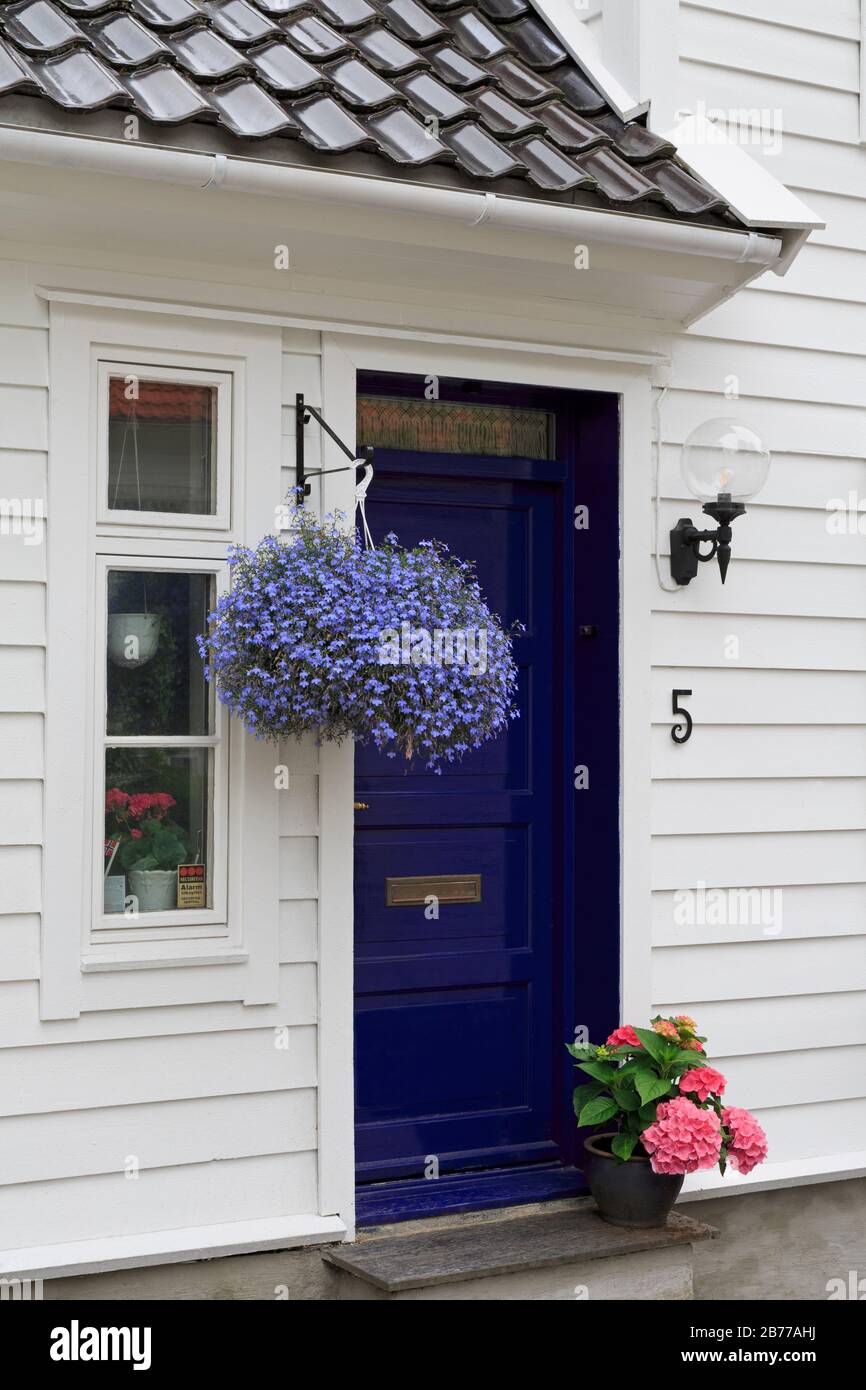 Vieille maison de bois, Gamla Stan (vieille ville), la ville de Bergen, Norvège, du comté de Hordaland Banque D'Images