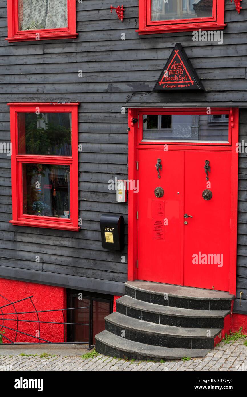 Magasin, Gamla Stan (Vieille Ville), Bergen City, Comté De Hordaland, Norvège Banque D'Images