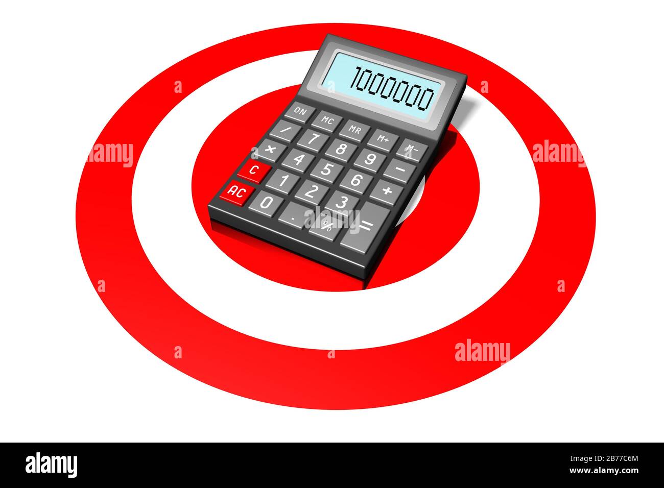Concept de calculatrice Banque D'Images