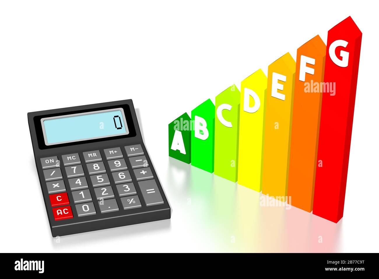 Concept de classe d'efficacité Banque D'Images