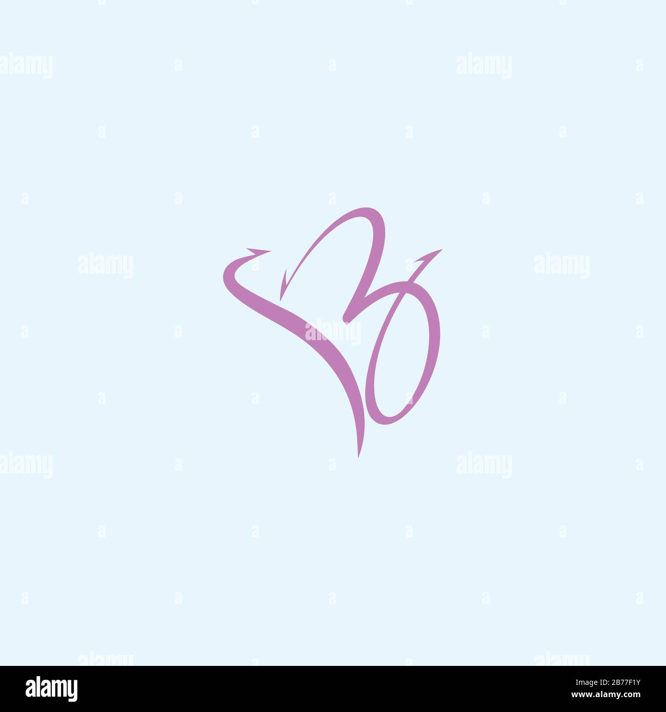 Modèle vectoriel avec logo papillon Illustration de Vecteur