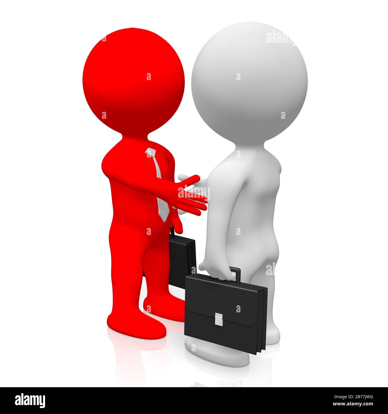 Concept de poignée de main en relief Banque D'Images