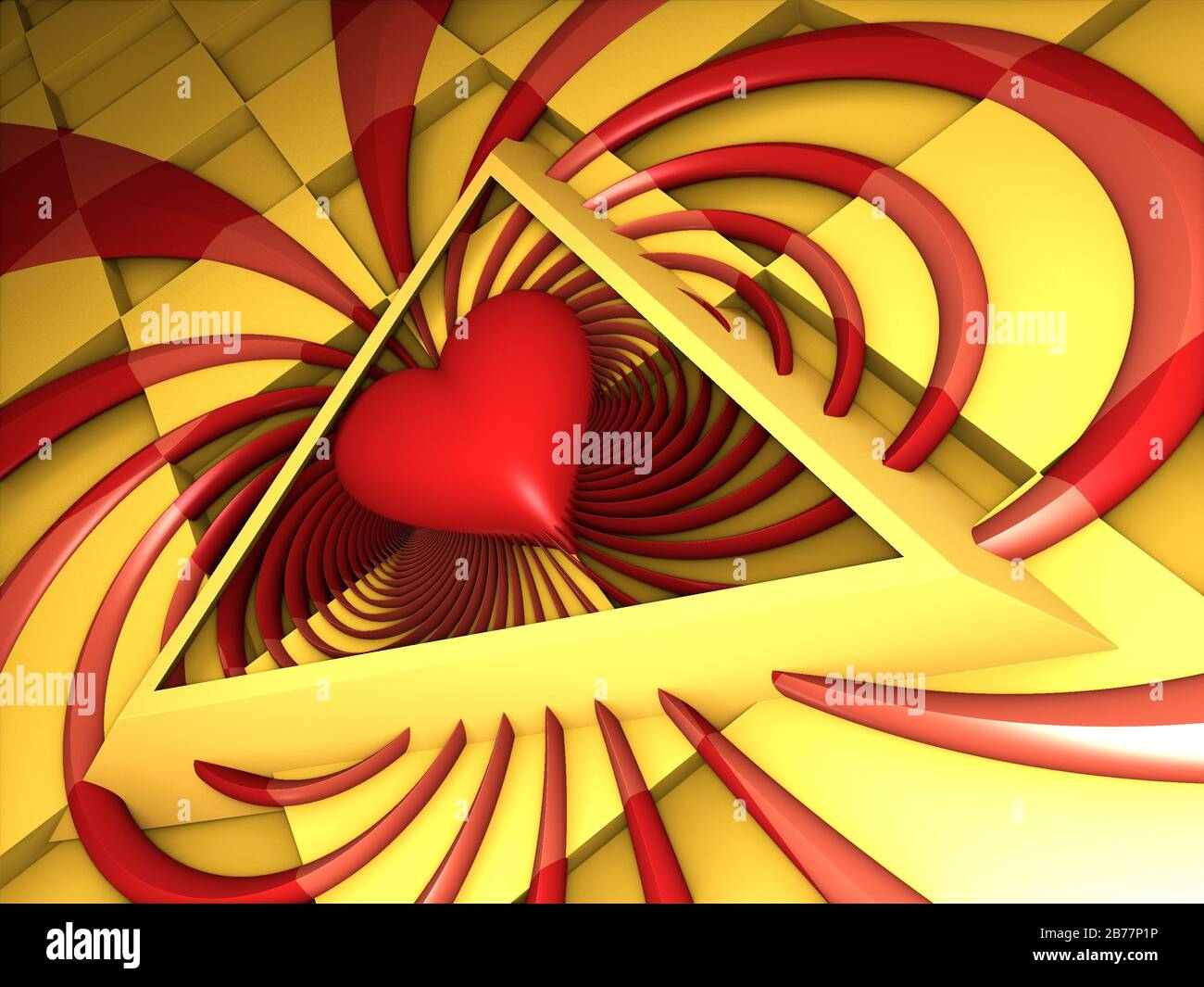 Décor virtuel rendu par ordinateur pour le design créatif, l'art et le divertissement Banque D'Images