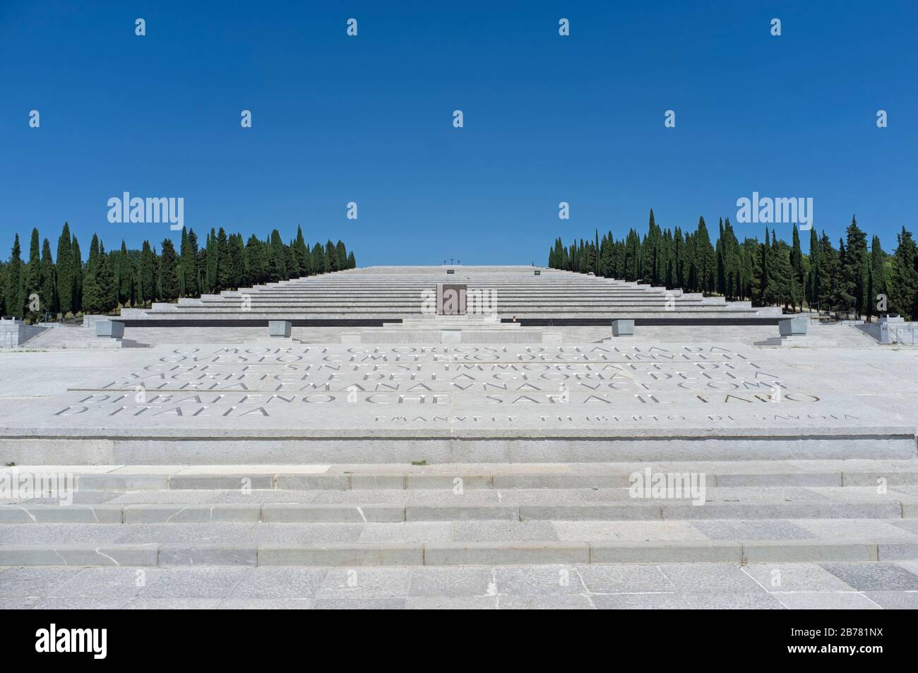 29, juin 2019 - Gorizia, Italie - l'Redipuglia War Memorial : Sacrario Militare di Redipuglia) est un mémorial de la Seconde Guerre mondiale, en Italie et l'une des grandes Banque D'Images