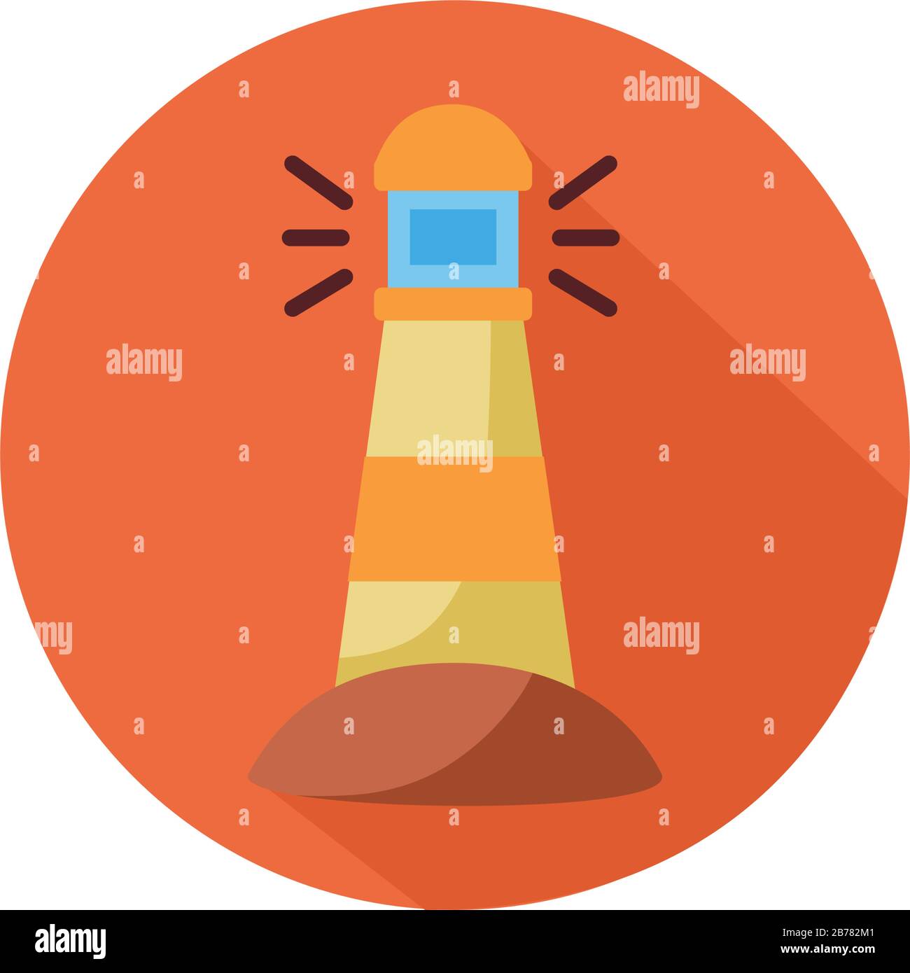 style barrage signal mer phare Illustration de Vecteur