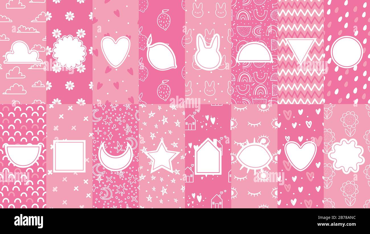 Motifs Mignons Avec Badges Motif Rose Pour Petit Bebe Textures Sans Coutures A Motif Abstrait Pour Illustration Vectorielle A Imprime Tissu Image Vectorielle Stock Alamy Motifs Mignons Avec Badges Motif Rose Pour Petit Bebe Textures Sans Coutures A Motif Abstrait Pour Illustration Vectorielle A Imprime Tissu Image Vectorielle Stock Alamy