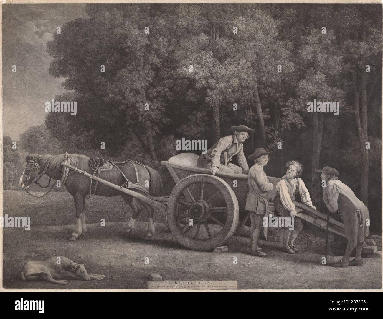 George Stubbs - Ouvriers Banque D'Images