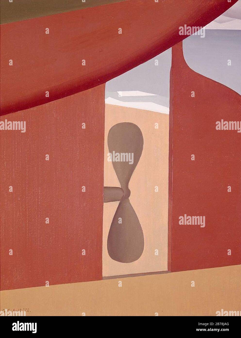 George-Ault-Le-Propeller. Banque D'Images